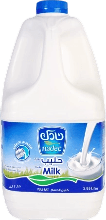 نادك حليب كامل الدسم 2,85لتر