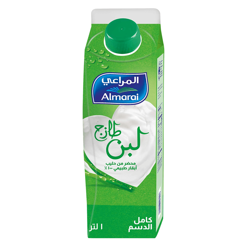 المراعي لبن طازج كامل الدسم  عبوة 1لتر