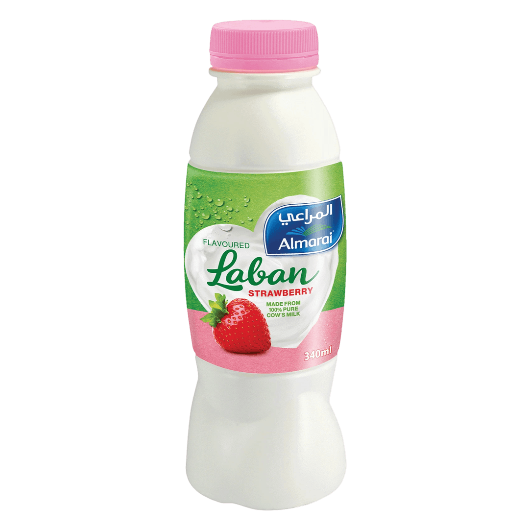 المراعي لبن بنكهه الفراوله 340مل