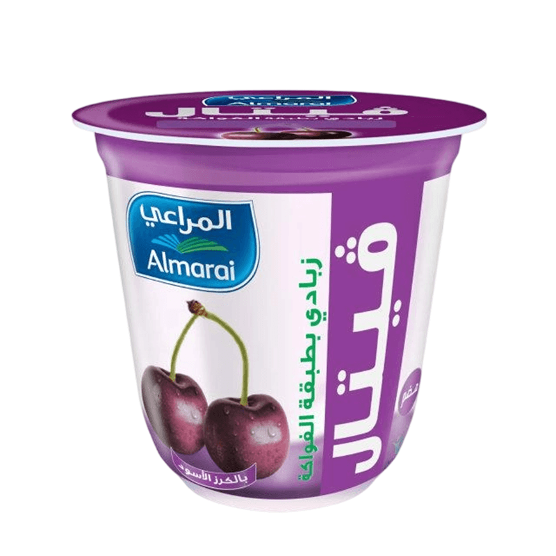 المراعي فيتال زبادي بطبقات الكرز الأسود 140 جم