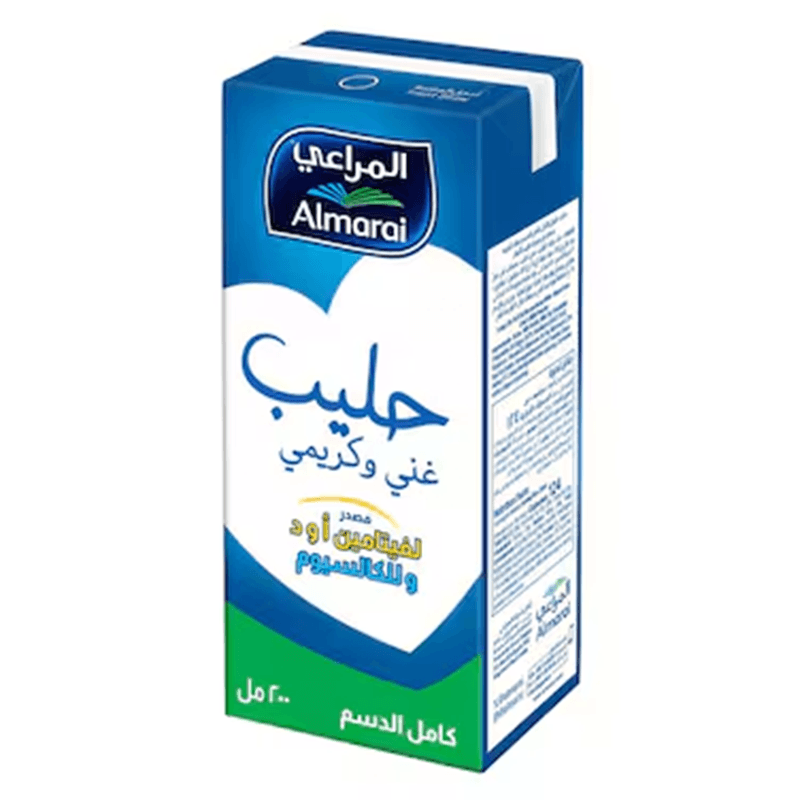 المراعي حليب كامل الدسم 200مل