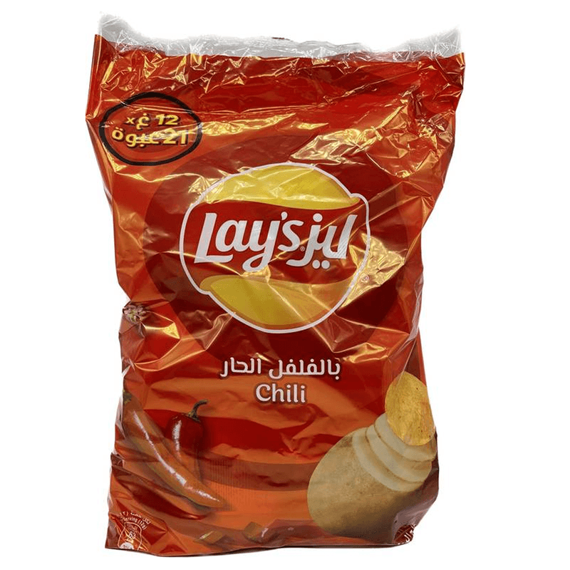 بطاطس ليز فلفل حار 12م كيس *21
