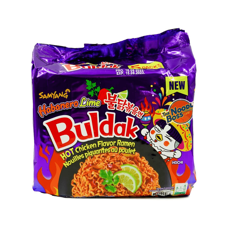 اندومي سماينج بولداك (هابانيرو ليمون ) 140جم شدة *5