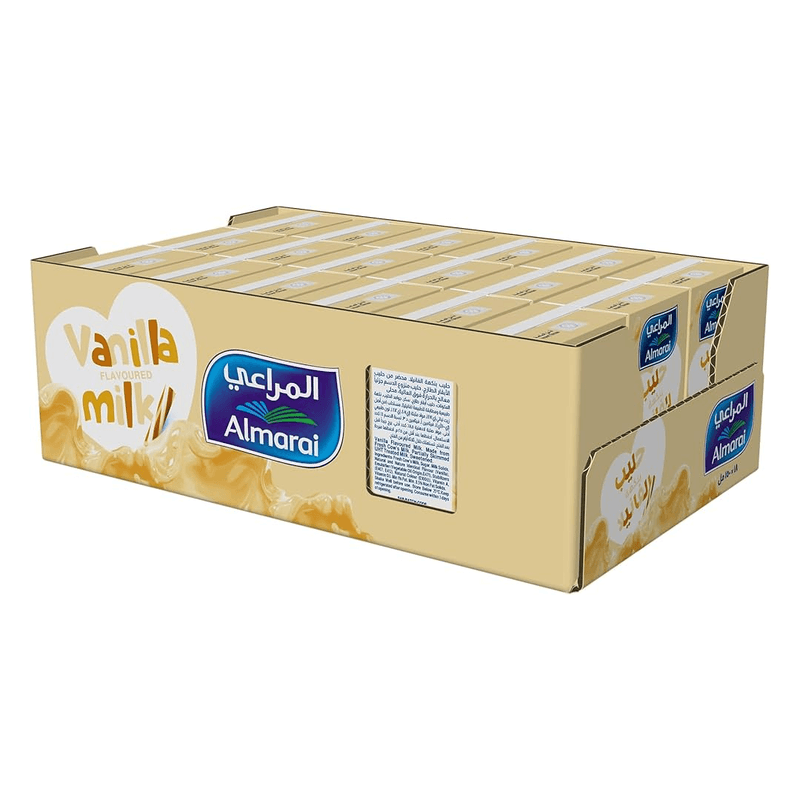 المراعي حليب بنكهة الفانيليا 150مل كرتون *18