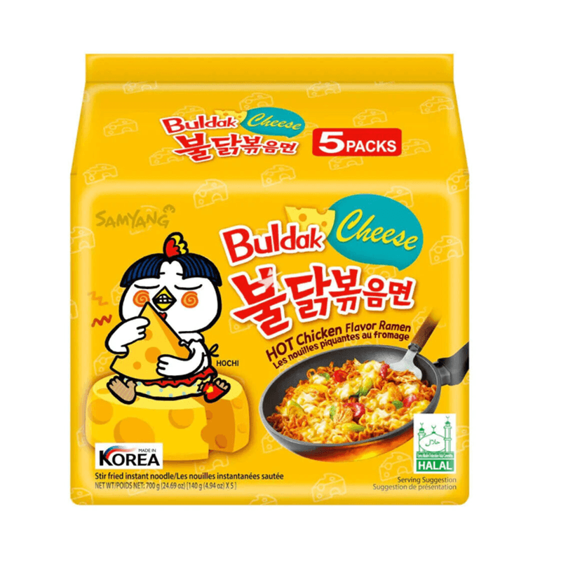 اندومي بولداك جبنة حار 140جم شدة *5