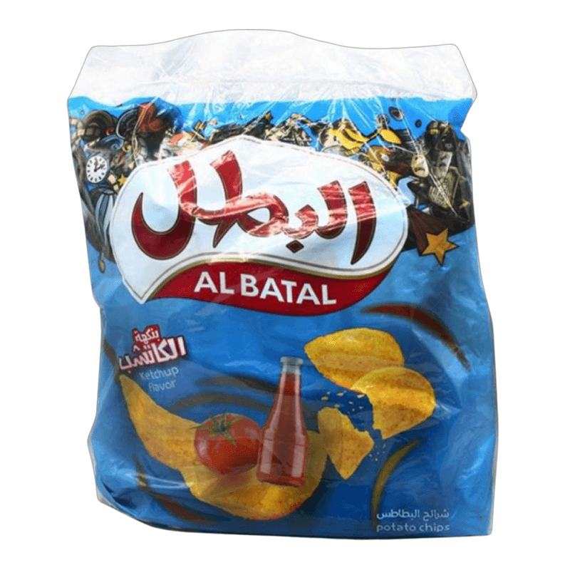 البطل بطاطس بنكهة الكاتشب 12جم شدة *20