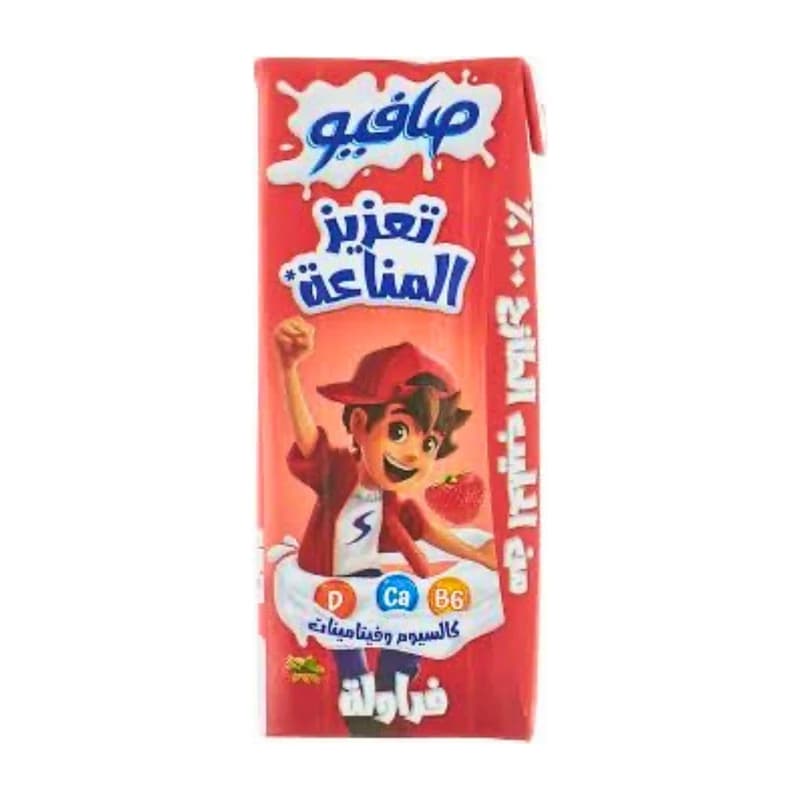 صافيو  حليب فراولة 185مل