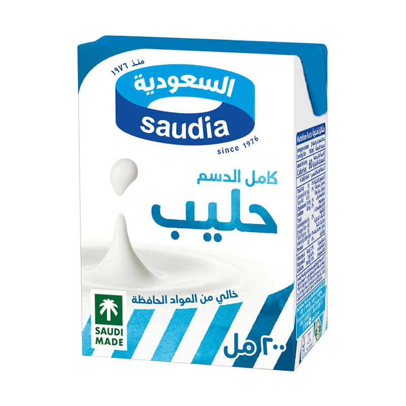 السعودية حليب كامل الدسم 200 مل