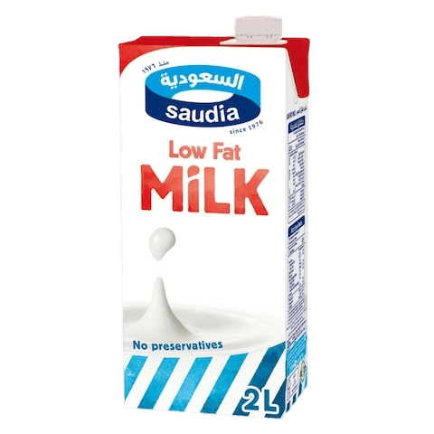 السعوديه حليب قليل الدسم1لتر
