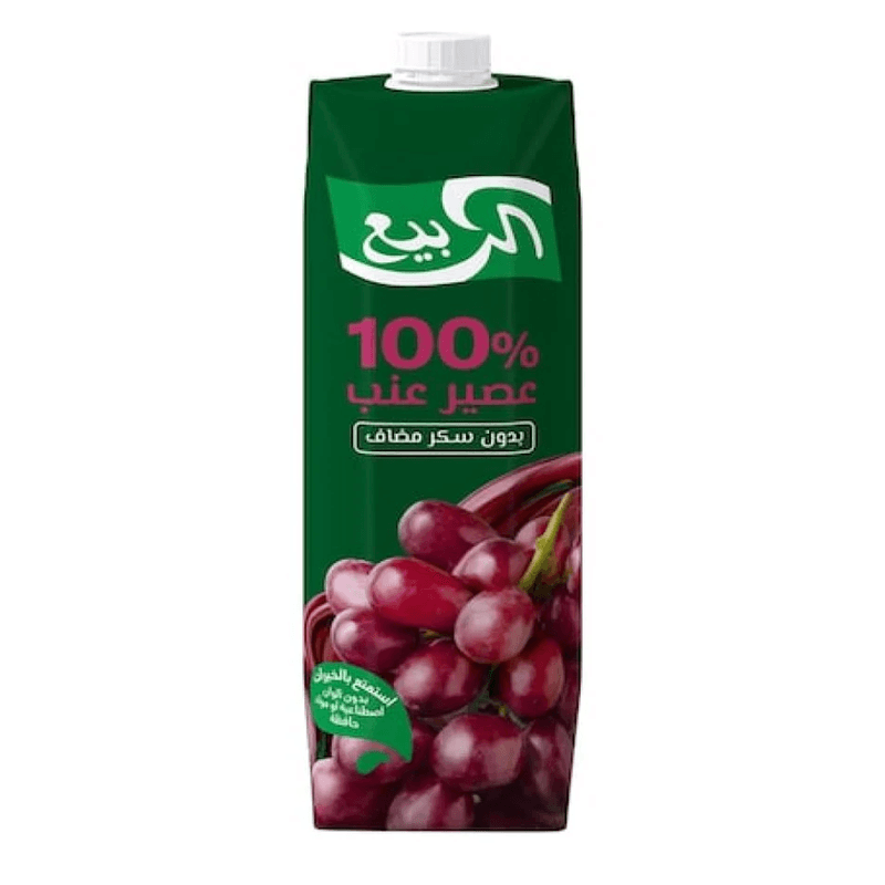 الربيع عصير عنب 100%  1لتر