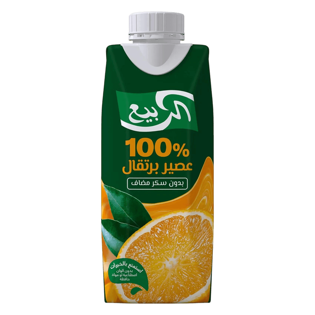 الربيع عصير برتقال 100%   1لتر