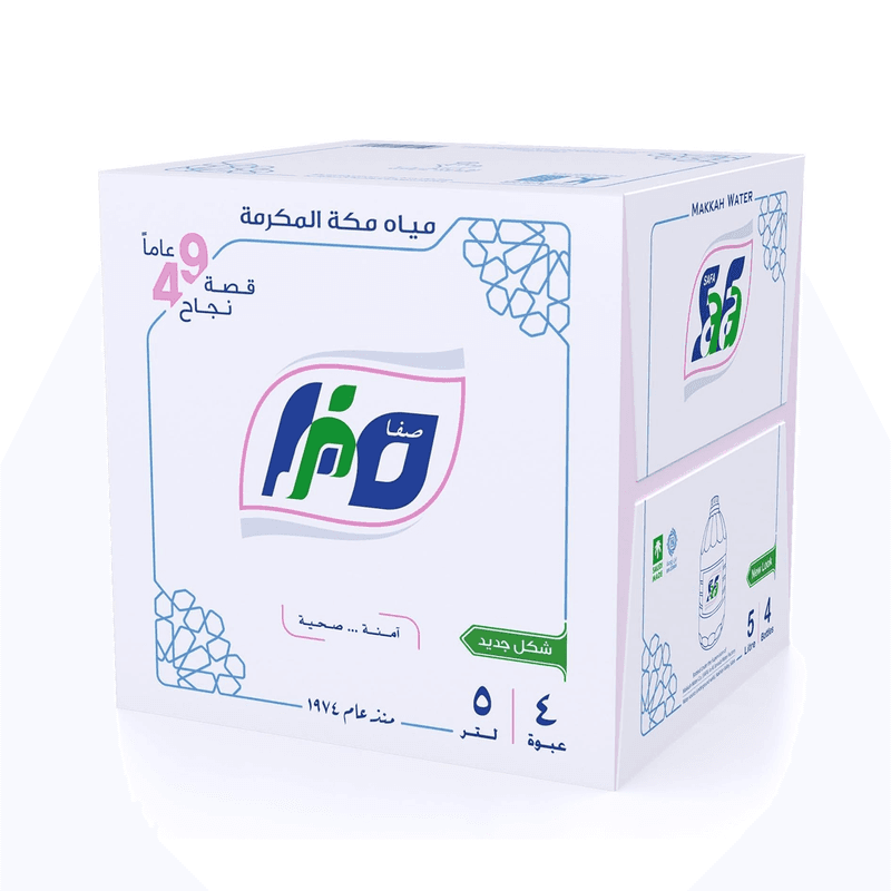 مياه صفا مكة  5 لتر — كرتون4