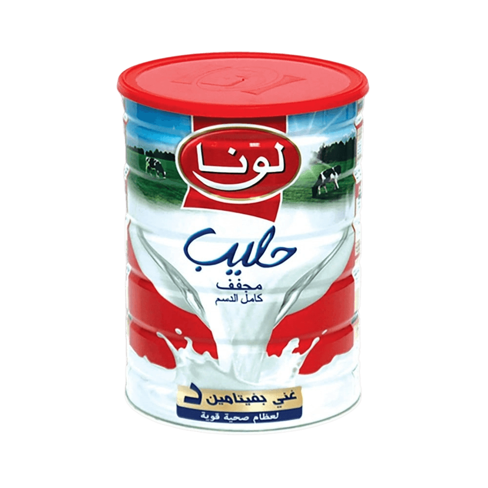 حليب مجفف لونا بودره 1800جم علب