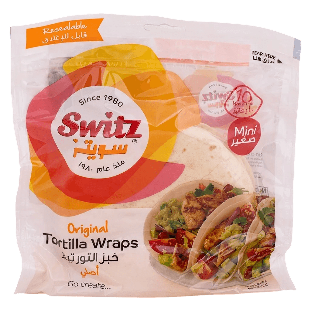 خبز تورتيلا صغير250جم*10رقايق