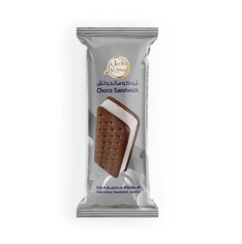 الامل ايسكريم شوكو ساندوتش فانيلا 100 مل