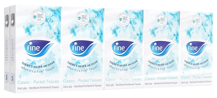 مناديل جيب كلاسيك 10*3 شده*10