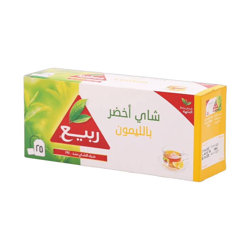 الربيع شاي أخضر بالليمون 25 خيط
