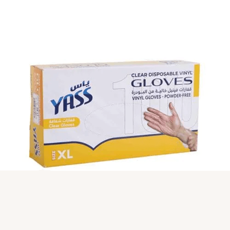 قفازات فينيل خالية من البودرة 70 قفاذ