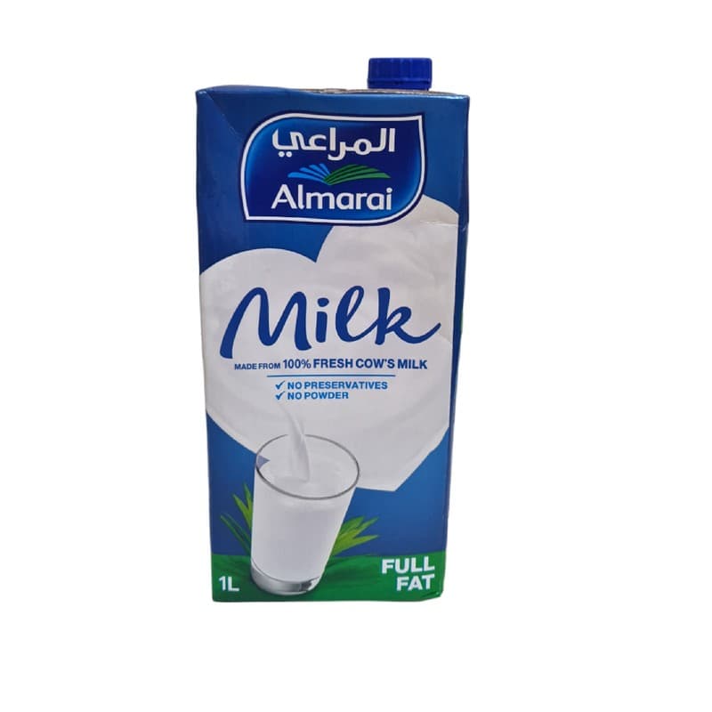 حليب المراعي كامل الدسم طويل الاجل 1لتر