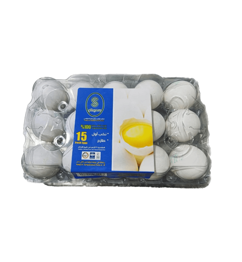 مزارع بن كدمان بيض طازج  طبق 15 حبة