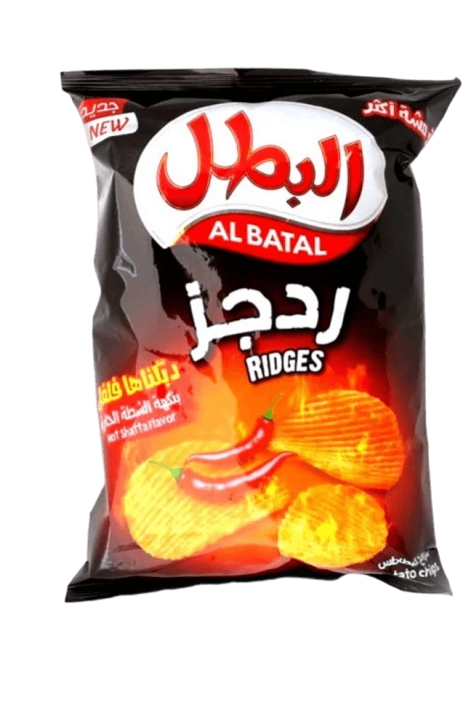 البطل بطاطس ردجز شطه حاره 155جم