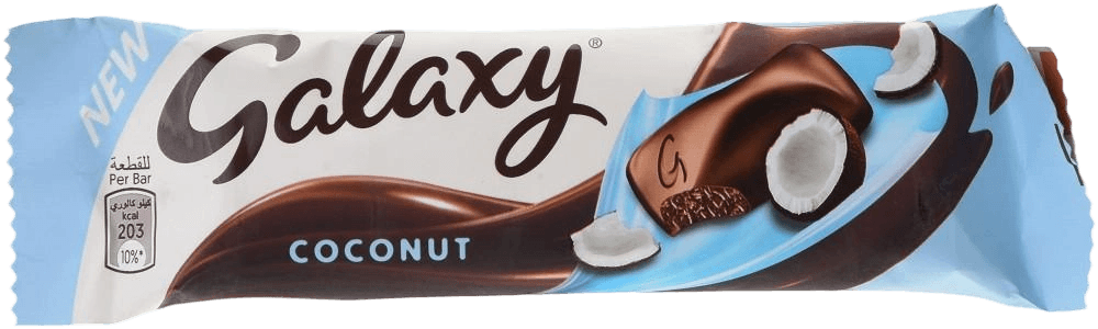 جالكسي حليب شوكولاتة وجوز الهند 36 جم