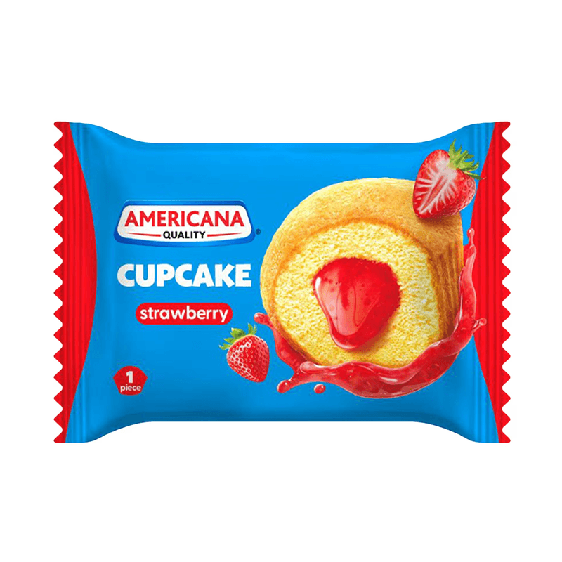 امريكانا كب كيك محشوة بالفراولة قطعة واحدة 28 جم