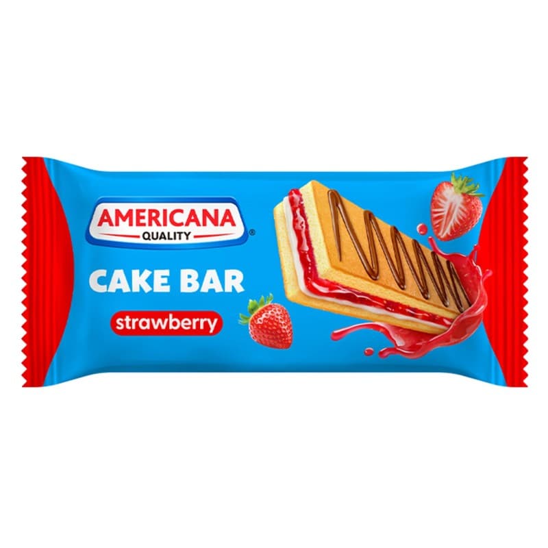 امريكانا كيك بار بكريمة الفراولة  20 جم