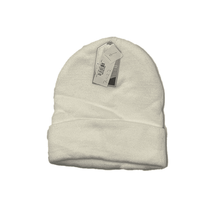 طاقية رجالي ابيض عطفة M001-2