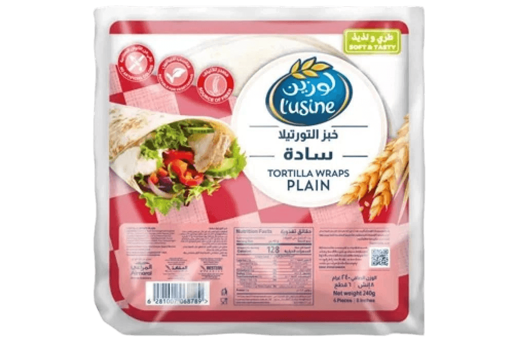 لوزين خبز التورتيلا سادة 240جم