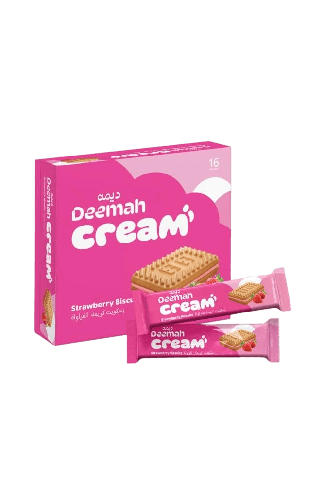 ديمة بسكويت كريمة الفراولة 68 جم