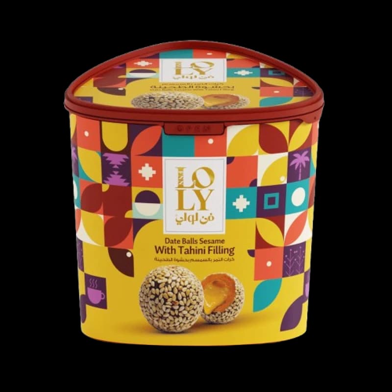 ام صالح كرات تمر فن لولي سمسم سطل 400 جم