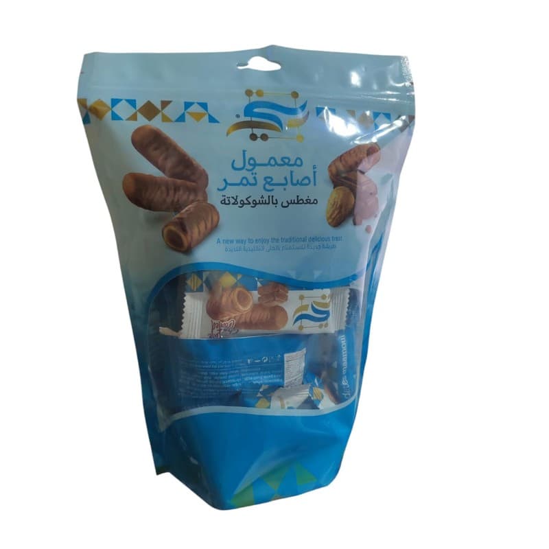 بنتي كيس اصابع تمر مغطس بالشوكولاتة 180 جم