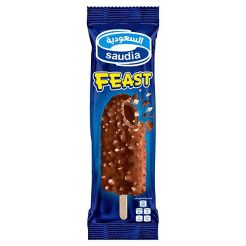 السعوديه ايسكريم شوكولاتة والفول السوداني 80 جم