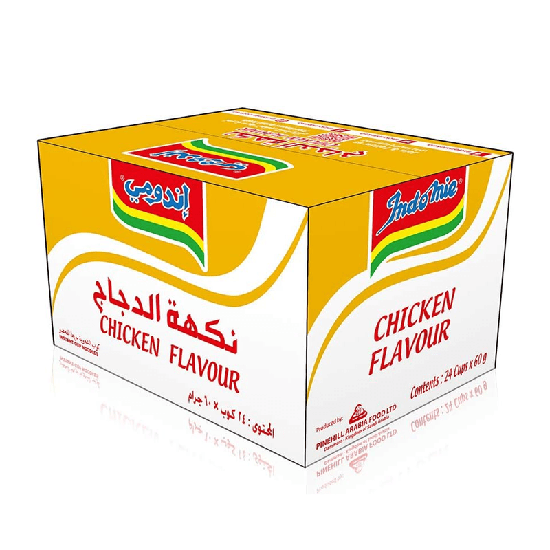 اندومي نودلز كاسات  بنكهة الدجاج 60جم — كرتون24