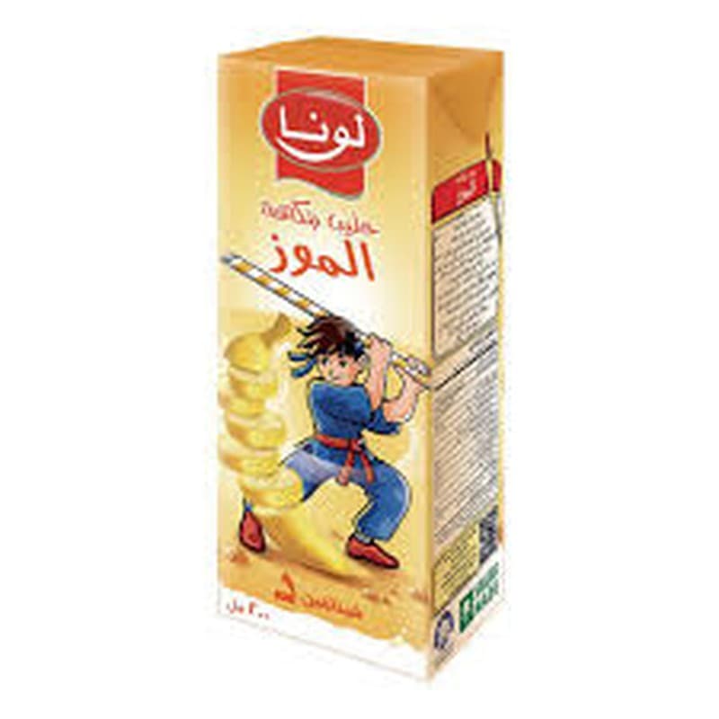 لونا حليب موز فيتامين د 200 مل