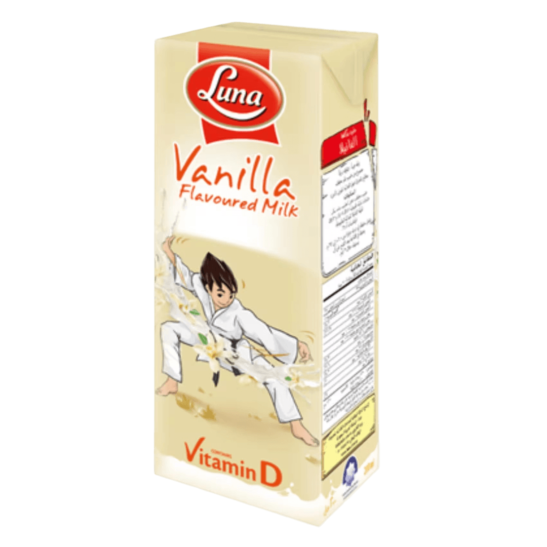 لونا حليب فانيليا فيتامين د 200 مل