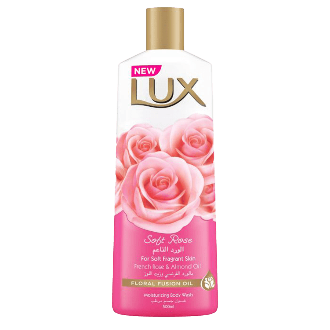 لوكس سائل استحمام مرطب الورد الناعم 500مل