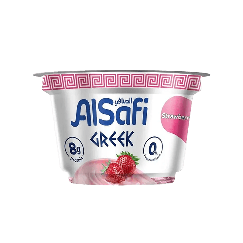 الصافي زبادي يوناني فراوله كريمي150جم