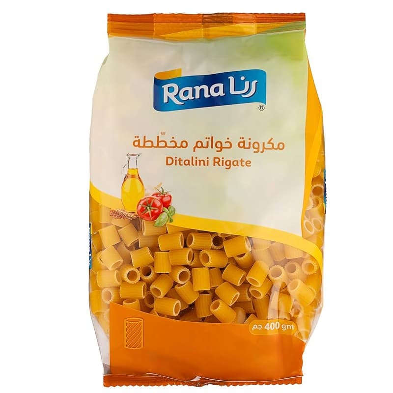 مكرونة رنا خواتم مخططة 400 جم