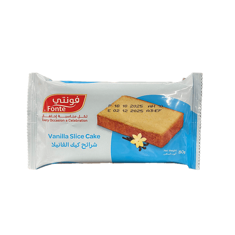 فونتي شرائح كيك الفانيلا80جم