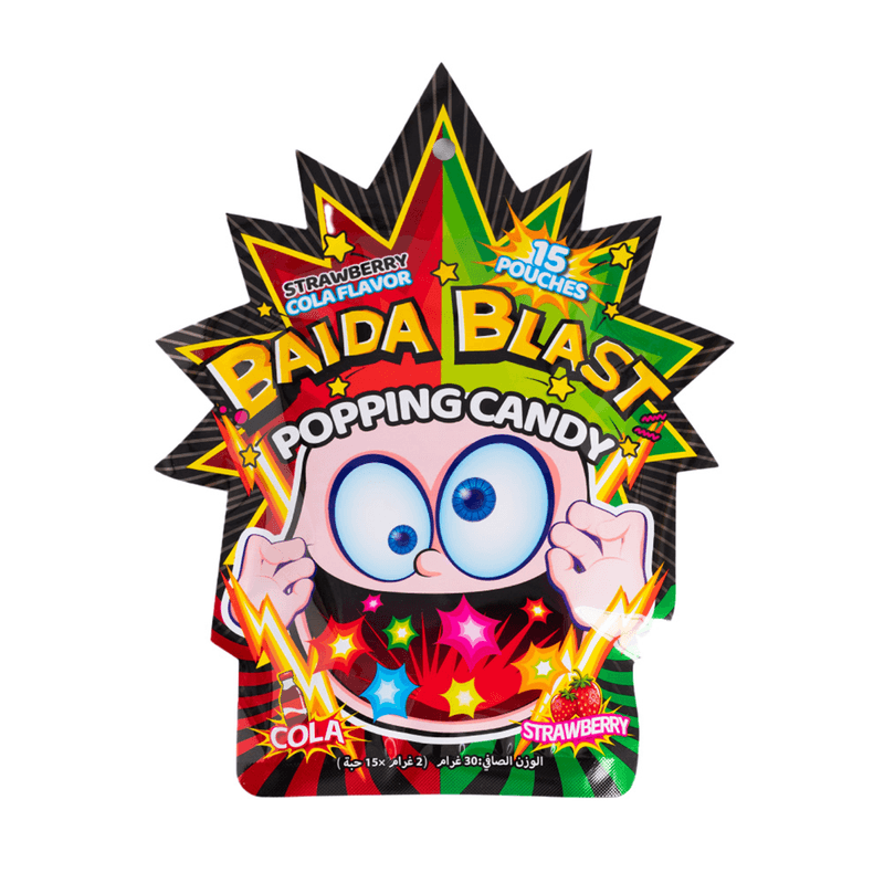 حلوى مفرقعة بنكهة الكولا والفراولة 30 جم