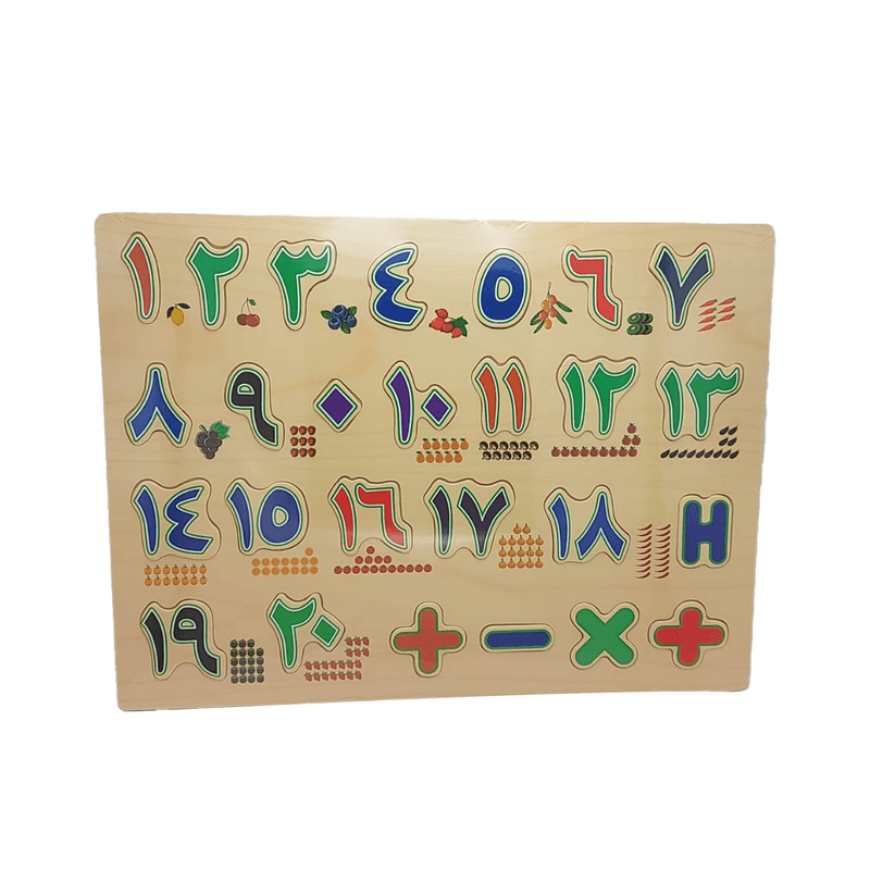 ارقام عربي خشب