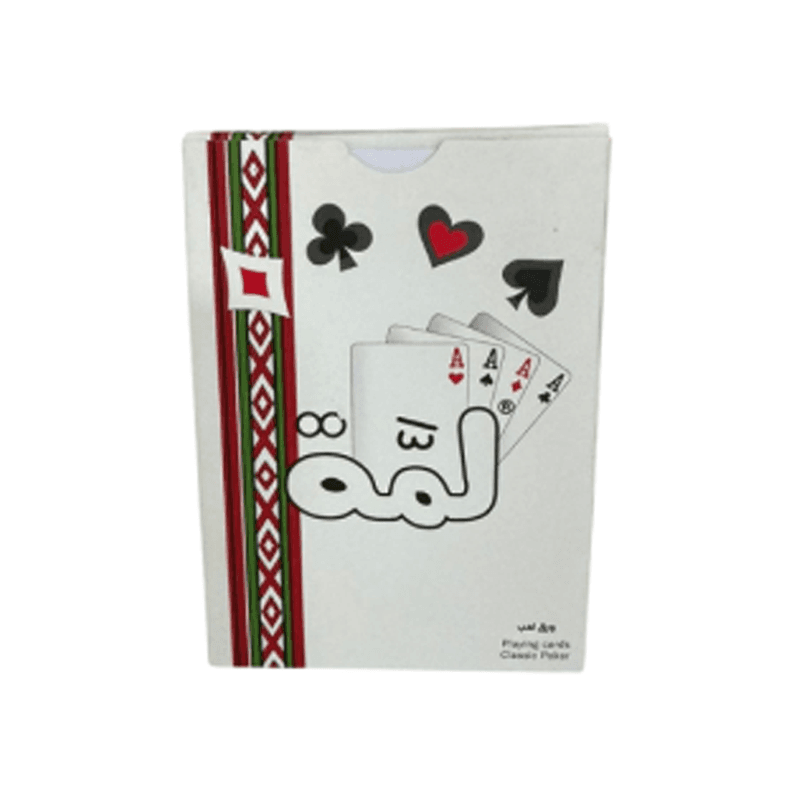 لمة ورق لعب لون ابيض