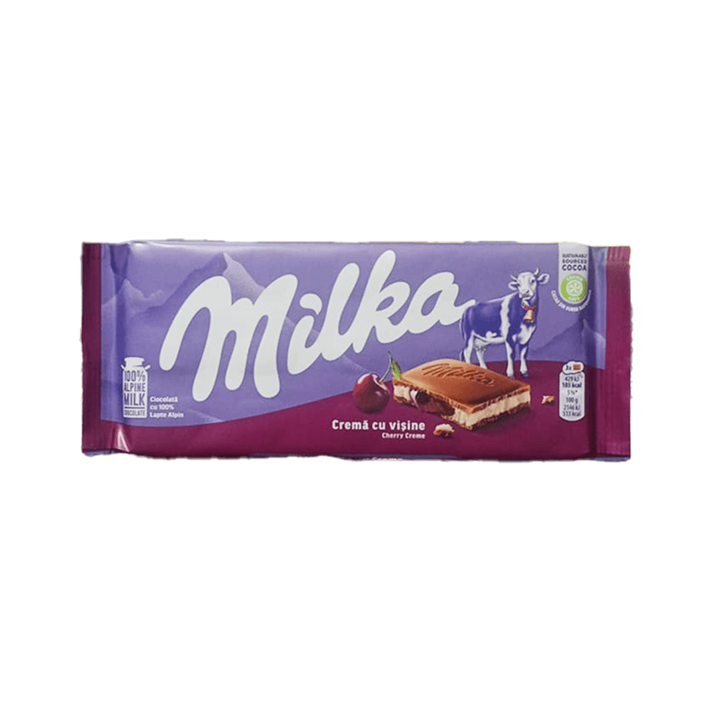 ميلكا شوكولاتة مع حشوة كريمة الكرز 100 جم