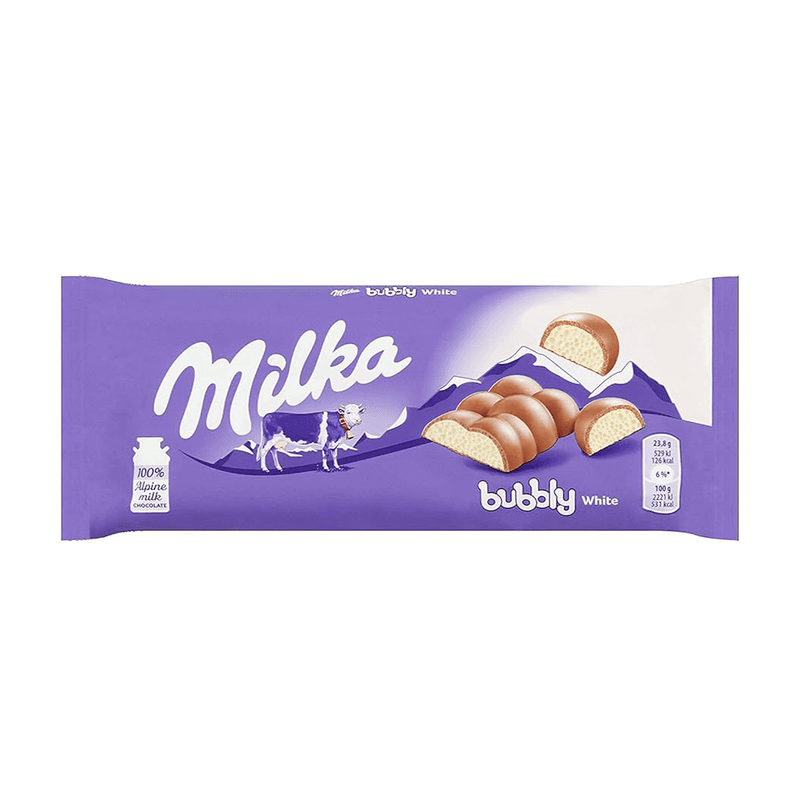 ميلكا بابلي وايت شوكولاتة الحليب 90 جم