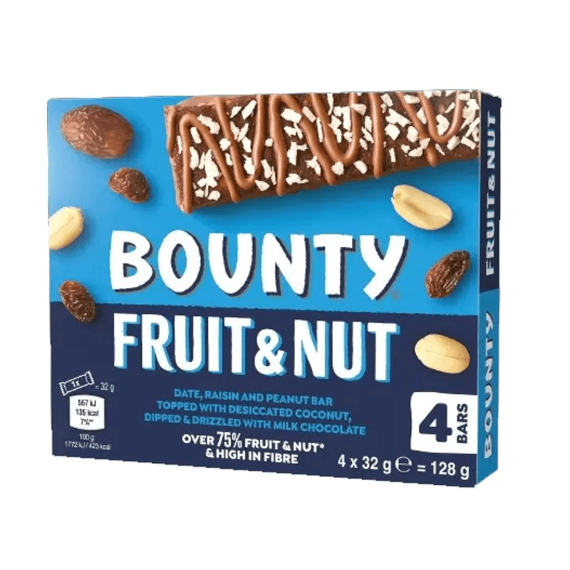 باونتي بالشوكولاتة والتمر والمكسرات 128 جم