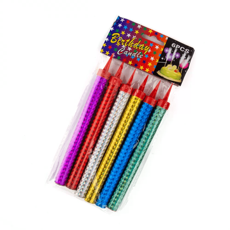 شموع حفلات (6قطع) مفاس صغير