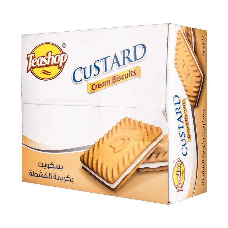 تيشوب بسكويت بكريمة القشطة 25جم بوكس*24