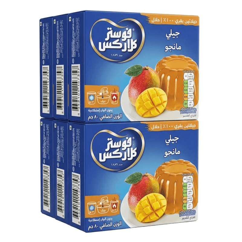 فوستر كلاركس جلي مانجو 80جم *6